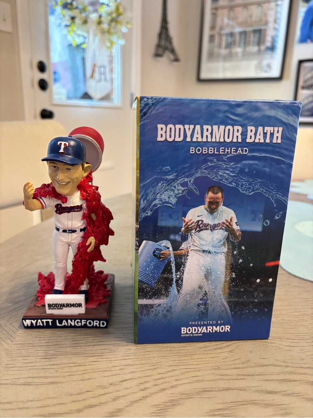 Texas Rangers Baseball MLB Wyatt Langford BodyArmour Bath Collectible Bobblehead